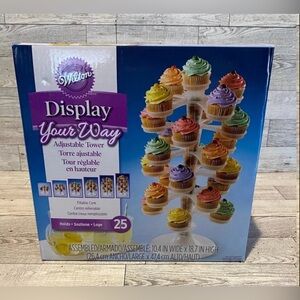 Wilton White Party Decorations Cupcake Display